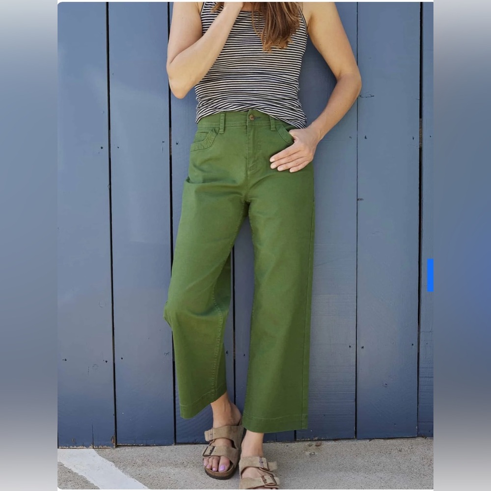 Toad&Co. Wide Leg Green Pants